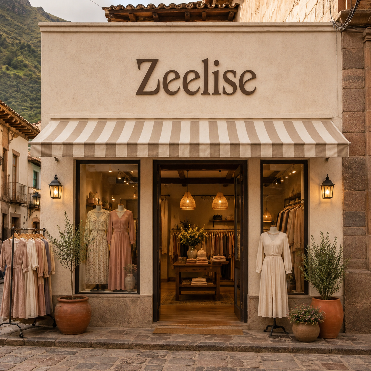 Detalle editorial de prendas femeninas Zeelise